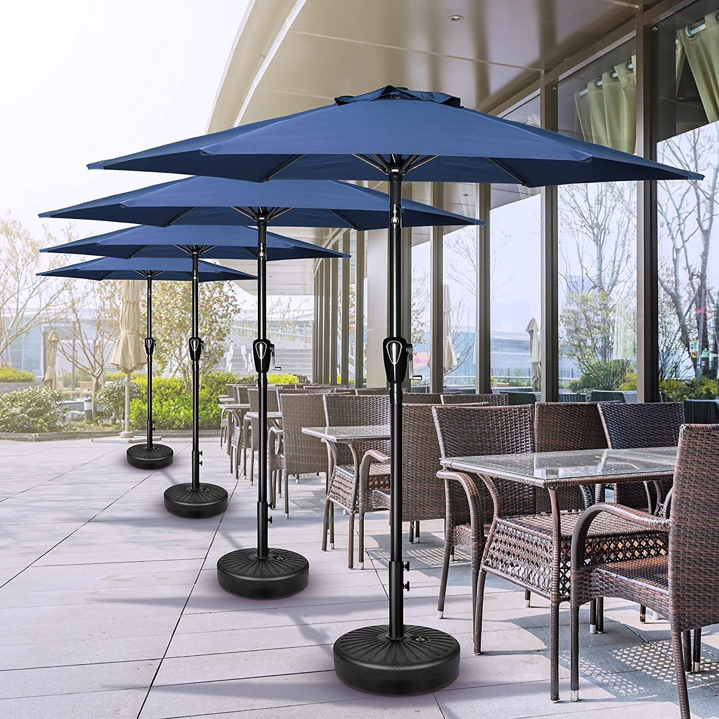 Simple Luxury 7.5-foot Terrace Outdoor Table Market Courtyard Sunshade, Banned Platform Amazon