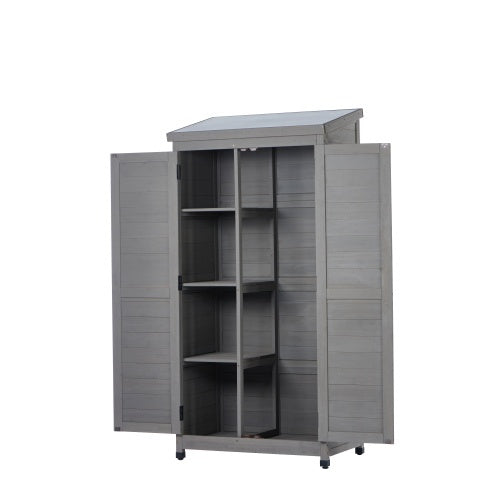 Outdoor Lockers Metal Tops, Garden Storage Sheds, Outdoor Wood High Canopy For Patio Patio Terraces
