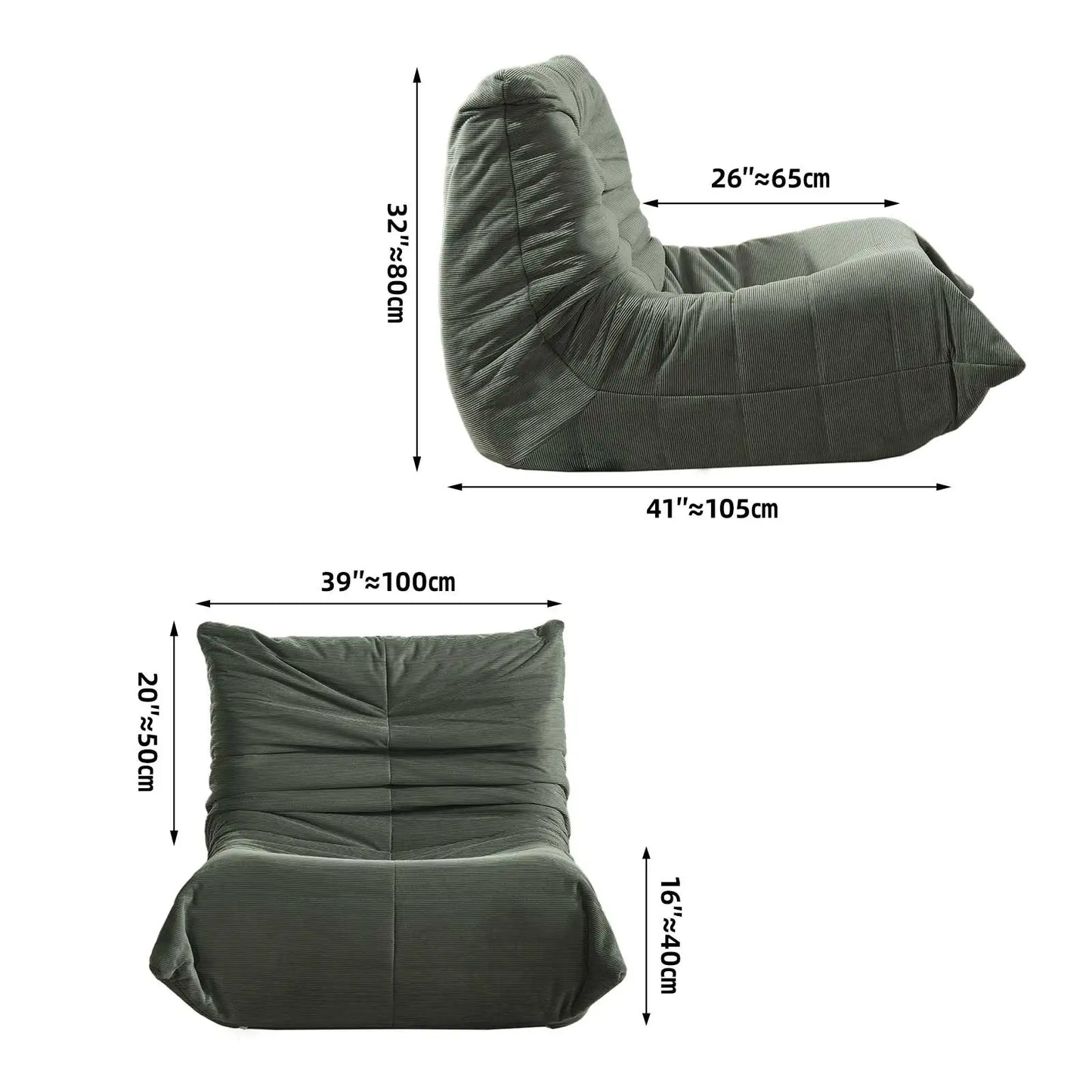 Oversized Rocking Papasan Chair with Thick Cushion and Frame