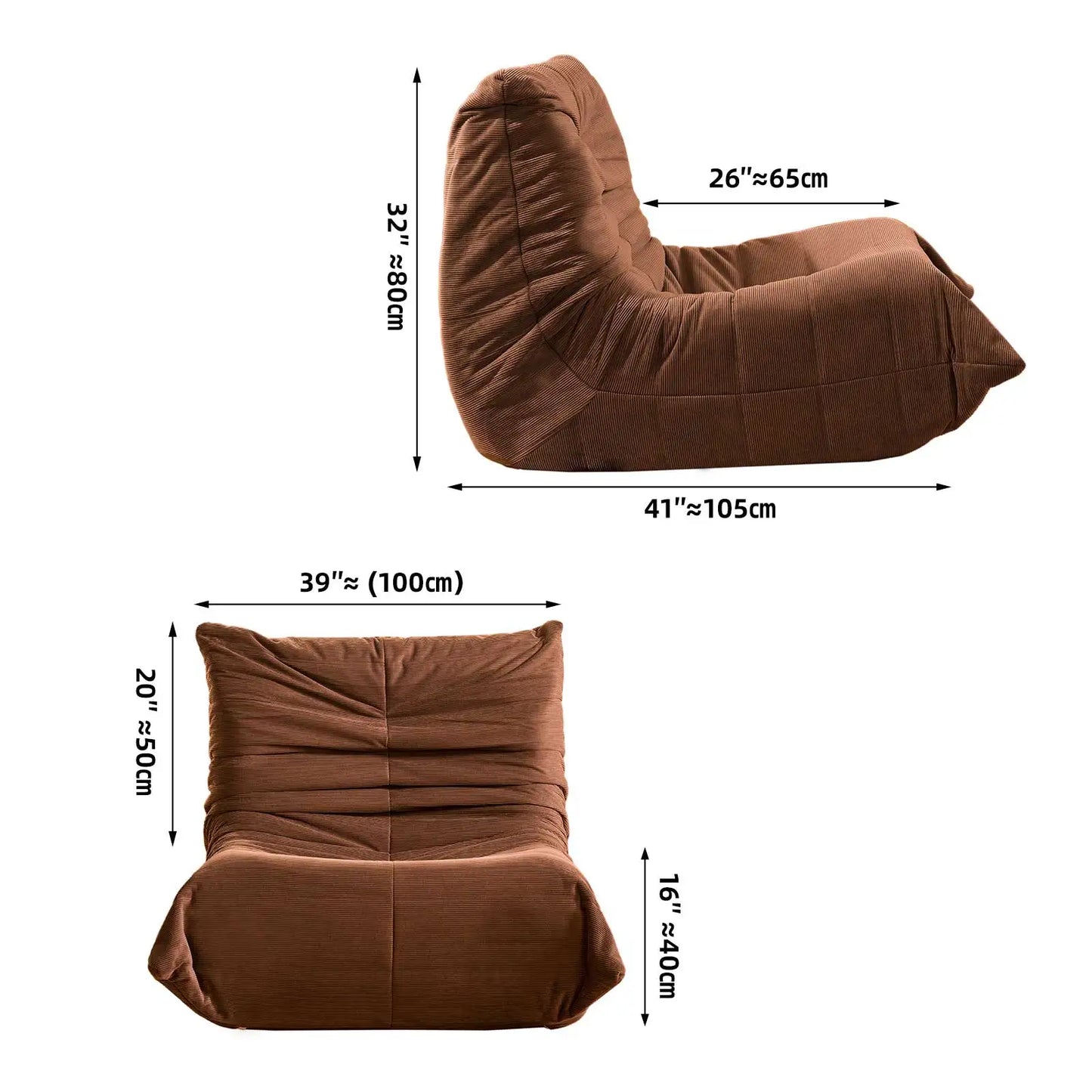 Oversized Rocking Papasan Chair with Thick Cushion and Frame