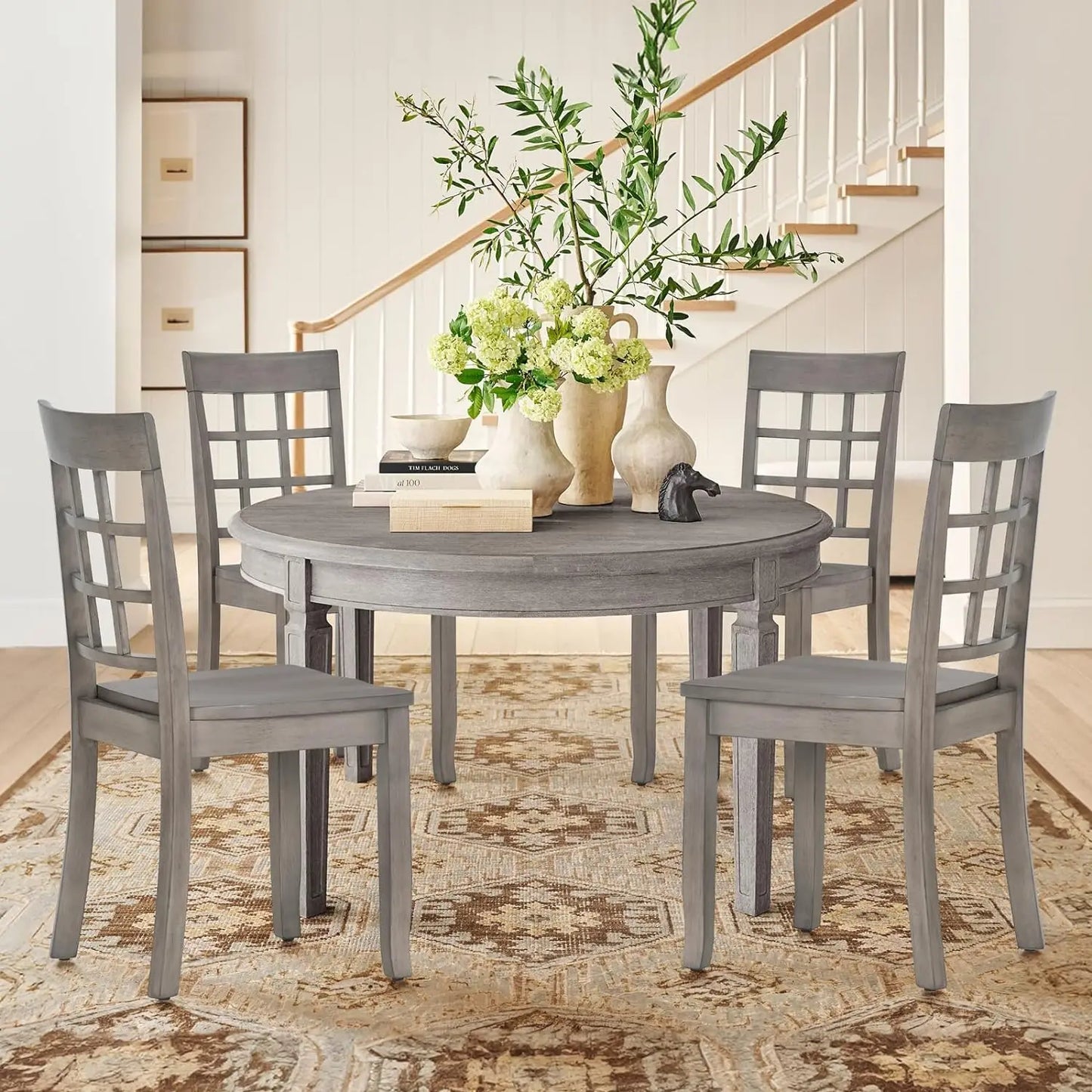 Set of 4 High Back Dining Chairs