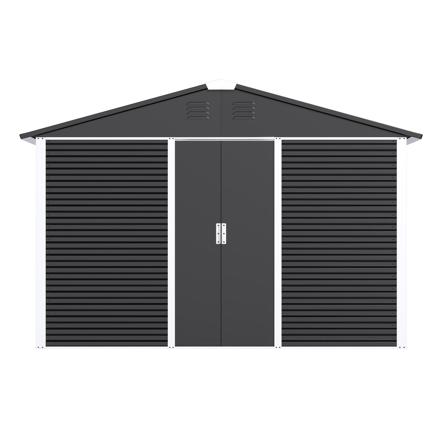 Gold Frame Steel Outdoor Storage Shed