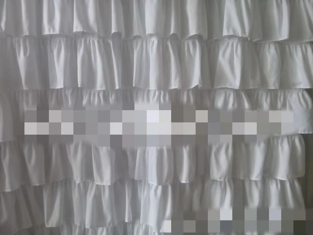 Shower Curtain Plain Lace Polyester Shower Partition Lace