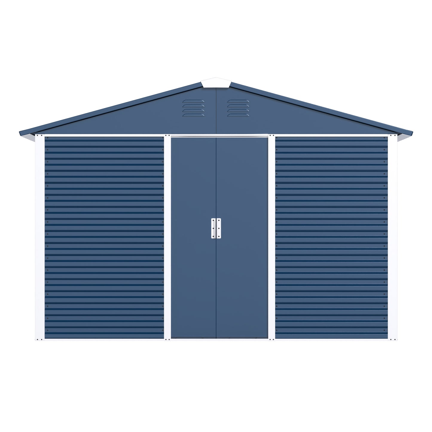 Gold Frame Steel Outdoor Storage Shed
