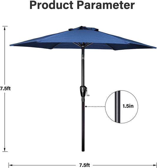 Simple Luxury 7.5-foot Terrace Outdoor Table Market Courtyard Sunshade, Banned Platform Amazon