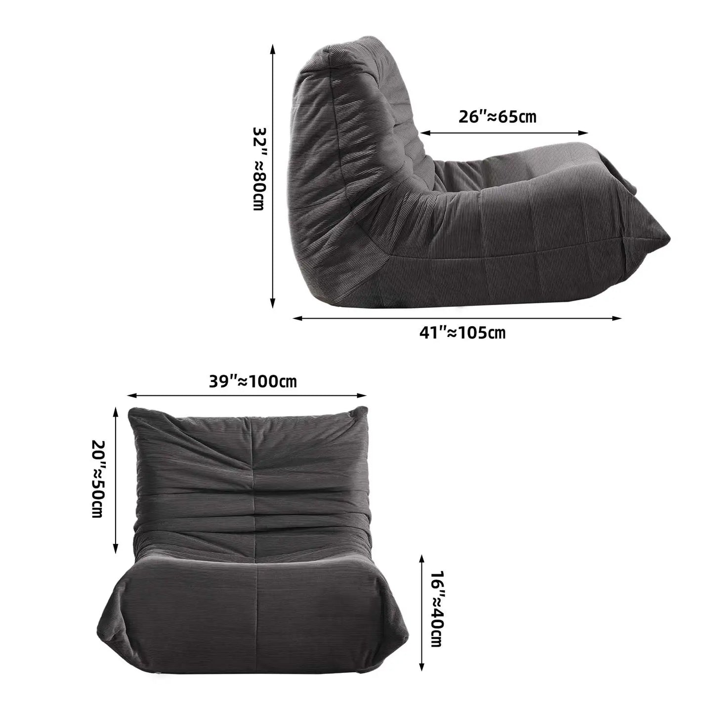 Oversized Rocking Papasan Chair with Thick Cushion and Frame