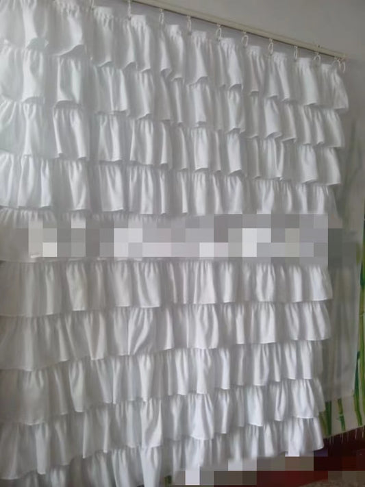 Shower Curtain Plain Lace Polyester Shower Partition Lace